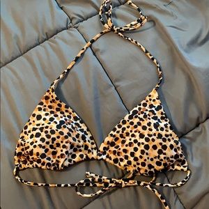 Victoria’s Secret Leopard Triangle Swim Top